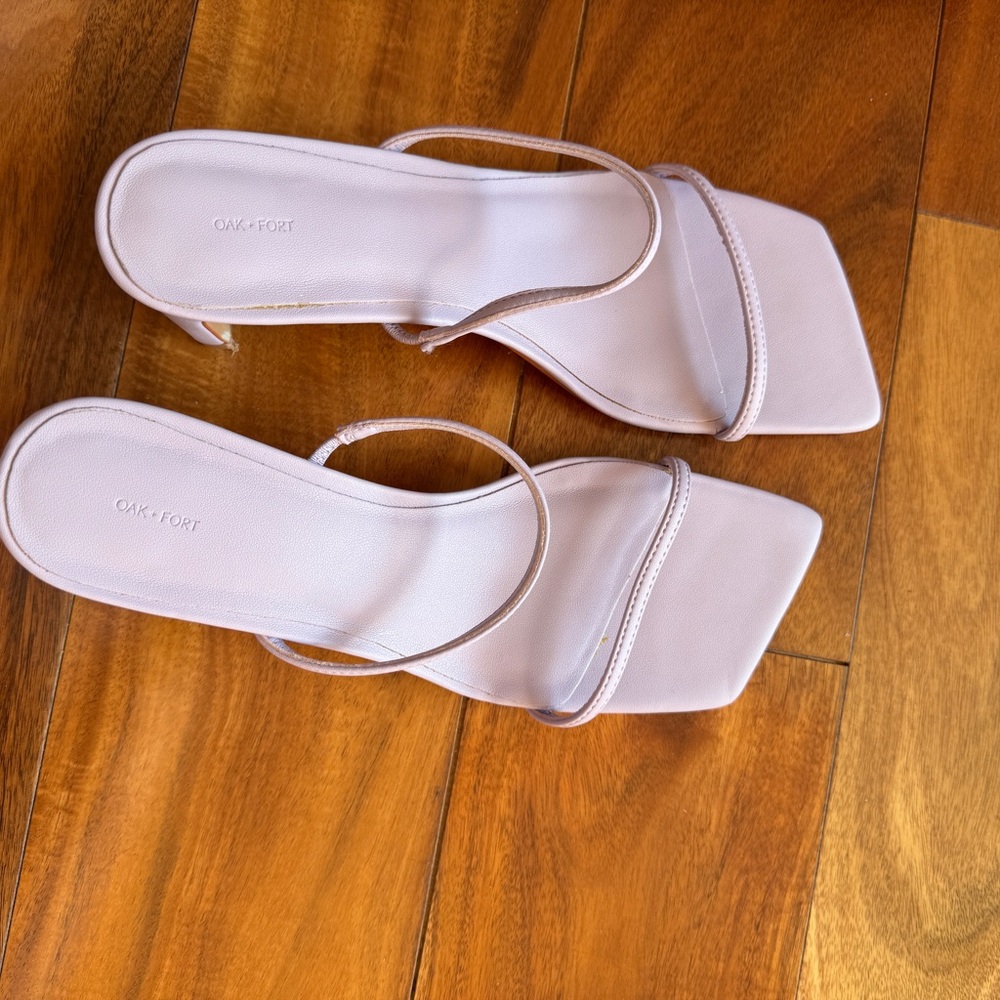 OAK + FORT Women's Light Purple Heeled Sandals